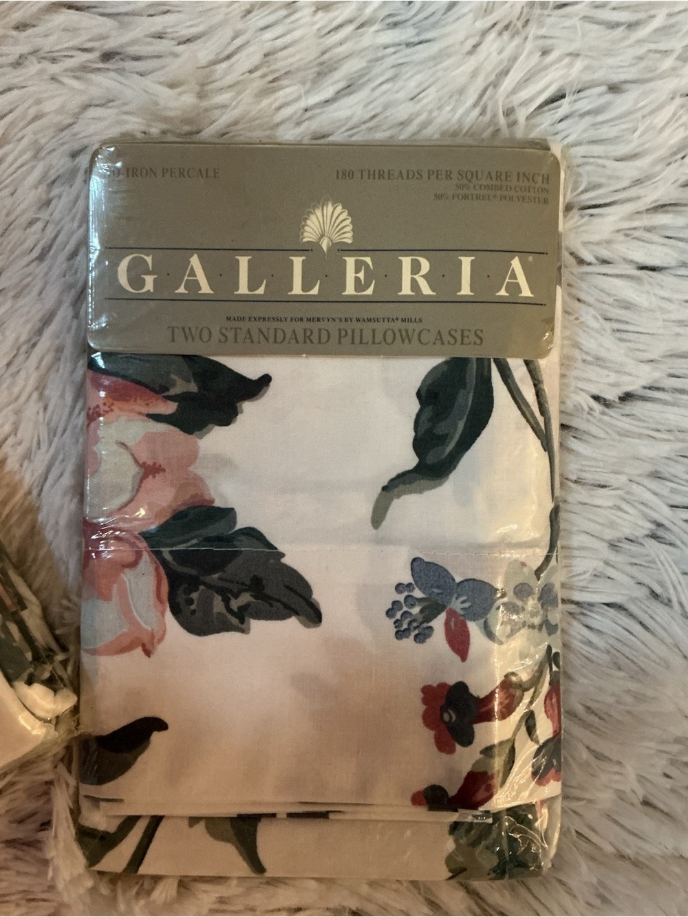 Galleria King Flat Sheet & 2 Standard Pillowcases Floral Bedding Set New - Picture 3 of 12